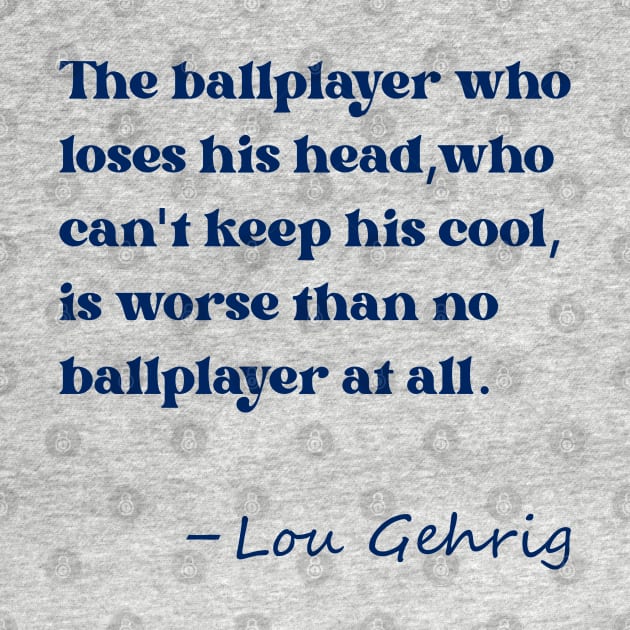 Lou Gehrig Ballplayer by Pastime Pros